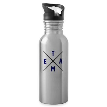 team - Water bottle with straw - silver - Right