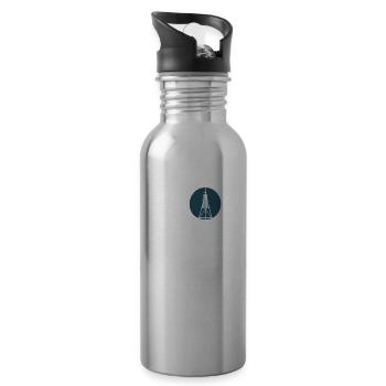 Love cuxhaven - Trinkflasche mit integriertem Trinkhalm - Lightsilver - Rechts