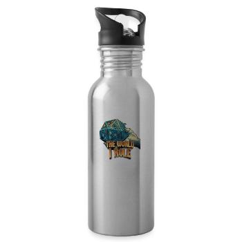 The World I Role V.1 - Water bottle with straw - silver - Right