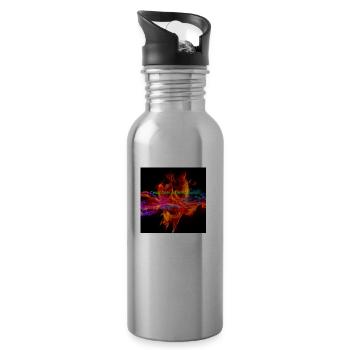 Chaoteb Gaming Team 1 - Trinkflasche mit integriertem Trinkhalm - Lightsilver - Rechts