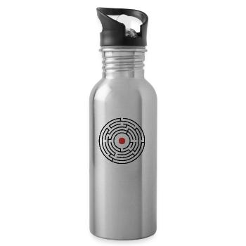 labyrinth - Trinkflasche mit integriertem Trinkhalm - Lightsilver - Rechts