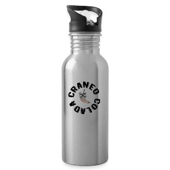 SCHÄDEL-GUSS - Trinkflasche mit integriertem Trinkhalm - Lightsilver - Rechts