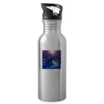 koala awesome growler quote statement jokes bday - Trinkflasche mit integriertem Trinkhalm - Lightsilver - Rechts