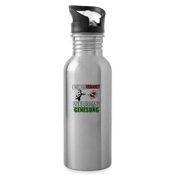 Welcome Genesung Colour - Trinkflasche mit integriertem Trinkhalm - Lightsilver - Rechts