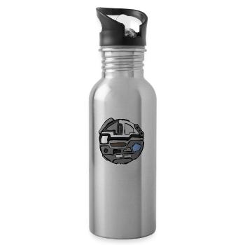 Alien Planet - Trinkflasche mit integriertem Trinkhalm - Lightsilver - Rechts