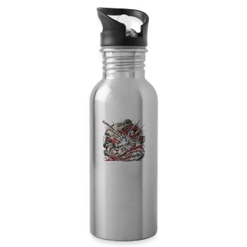 Artillery Fury Unleashed - Water bottle with straw - silver - Right
