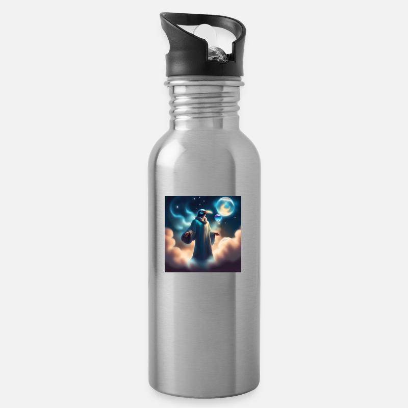Jottudatoya ⚡️⚡️⚡️ - Trinkflasche mit integriertem Trinkhalm - Lightsilver