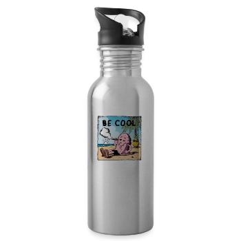 Be Cool Icecream - Trinkflasche mit integriertem Trinkhalm - Lightsilver - Rechts