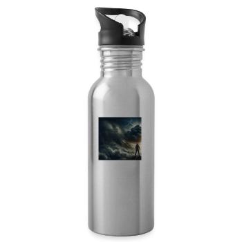 Resilience - Water bottle with straw - silver - Right
