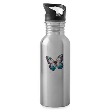 Papillon - Aerial Beauty - Water bottle with straw - silver - Right