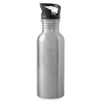 bär - Trinkflasche mit integriertem Trinkhalm - Lightsilver - Rechts