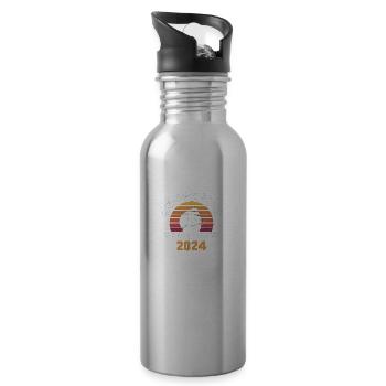 Cruising Squad 2024 Vintage Sunset - Trinkflasche mit integriertem Trinkhalm - Lightsilver - Rechts