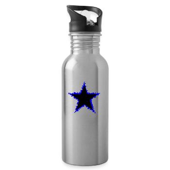 STAR 2 - Trinkflasche mit integriertem Trinkhalm - Lightsilver - Rechts