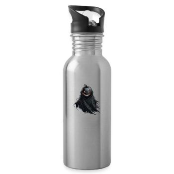Zierkürbis mit Umhang - Trinkflasche mit integriertem Trinkhalm - Lightsilver - Rechts