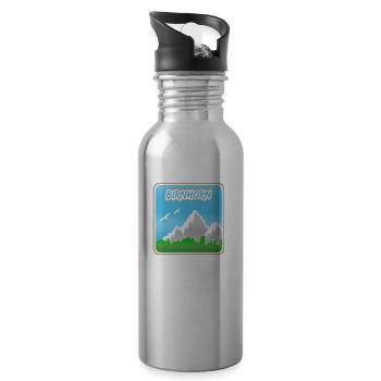 Alpinisme Birnhorn - Gourde avec paille intégrée - argent clair - Droite