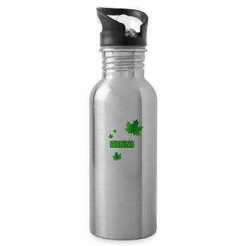 Fortwirt Benni - Water bottle with straw - silver - Right
