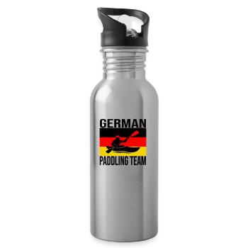 German Kayak Crew Shirt – Paddling - Water bottle with straw - silver - Right