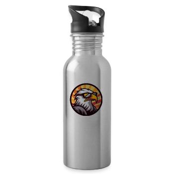 Adler Comic Cool - Trinkflasche mit integriertem Trinkhalm - Lightsilver - Rechts