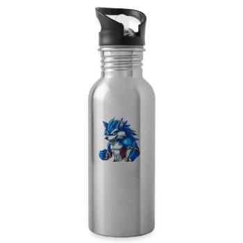 PRIMAL SURGE — Howlers Edition - Water bottle with straw - silver - Right