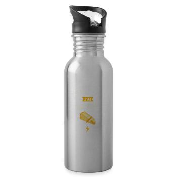 J Peux Pas J Ai Raclette - Gourde avec paille intégrée - argent clair - Droite