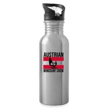 Austrian Windsurf Crew Shirt - Trinkflasche mit integriertem Trinkhalm - Lightsilver - Rechts