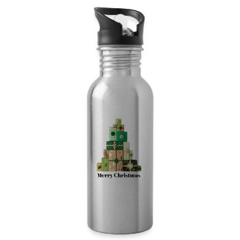 Mess - Water bottle with straw - silver - Right