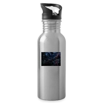 Flucht aus dem Haunted Ghost House auf der Hill St. - Trinkflasche mit integriertem Trinkhalm - Lightsilver - Rechts
