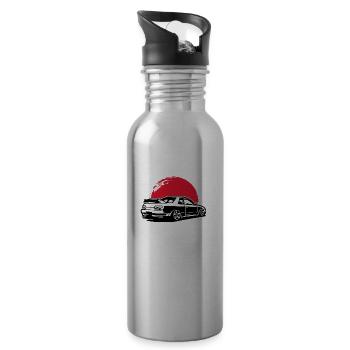 R32 Sun Gift JDM Motorsport Japan Car - Water bottle with straw - silver - Right