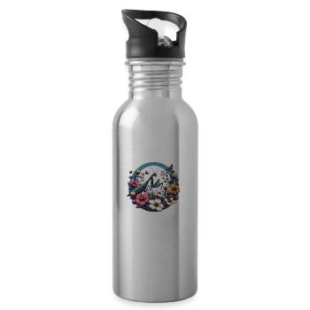 Mantis - Water bottle with straw - silver - Right