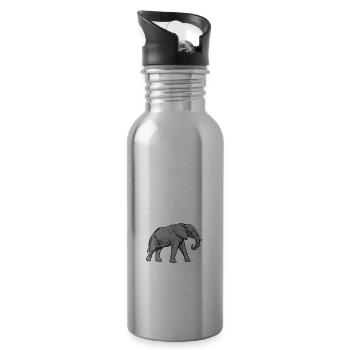 Future Animal Keeper Animal Lover Zoo Keeper Zoolo - Trinkflasche mit integriertem Trinkhalm - Lightsilver - Rechts