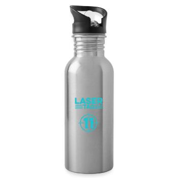 This Lasertag Warrior Is 11 Lasertag Player Laserg - Trinkflasche mit integriertem Trinkhalm - Lightsilver - Rechts