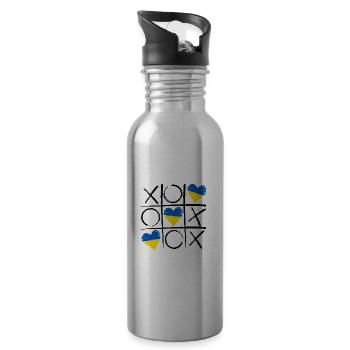 Warm Ukr-TicToe - Water bottle with straw - silver - Right
