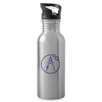 Ingenieurwesen - Projektarbeit - Zirkel - Erfinder - Trinkflasche mit integriertem Trinkhalm - Lightsilver - Rechts