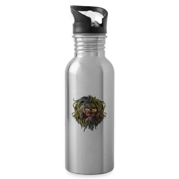 Brunei - Water bottle with straw - silver - Right