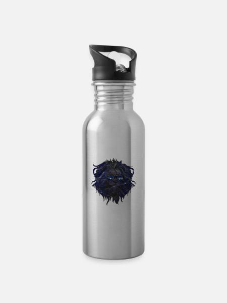 Nauru - Trinkflasche mit integriertem Trinkhalm - Lightsilver