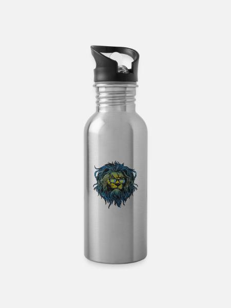 Palau - Trinkflasche mit integriertem Trinkhalm - Lightsilver