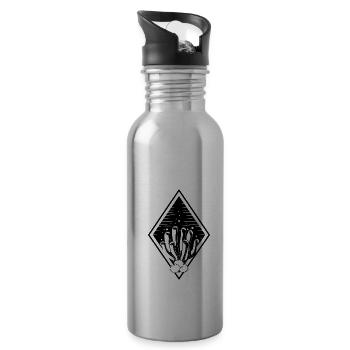 Save The Reef Diver Coral Reef Marine Biologist - Water bottle with straw - silver - Right