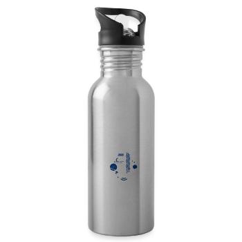 Swimming Saying Funny Chlorine Is My Perfume - Water bottle with straw - silver - Right
