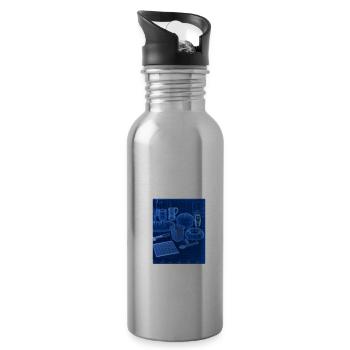 Accessoires de cuisson Tartes Blueprint Chef Pâtissier Gâteau - Gourde avec paille intégrée - argent clair - Droite