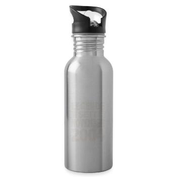 November 2004 Legende seit 19 Jahren Mann Frau - Trinkflasche mit integriertem Trinkhalm - Lightsilver - Rechts