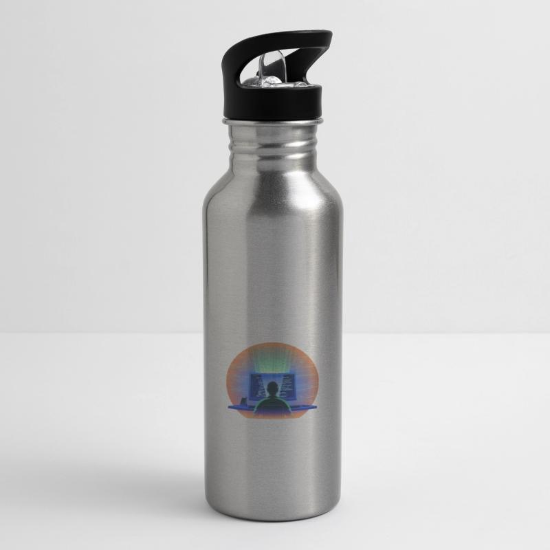 its not a bug its a feature Programmer Software Water bottle with straw
