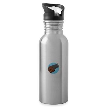 Ich Kanone Dad Jokes nicht existieren Dad Jokes - Trinkflasche mit integriertem Trinkhalm - Lightsilver - Rechts