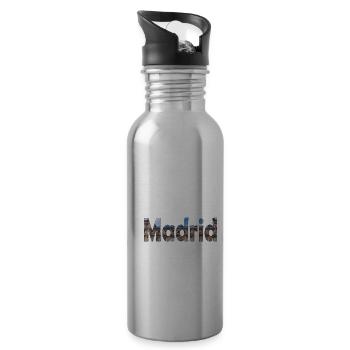 Madrid a de nombreuses attractions - Gourde avec paille intégrée - argent clair - Droite