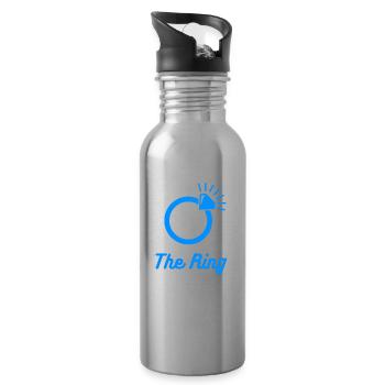 The Ring - Water bottle with straw - silver - Right