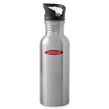 Dancing Dance Music - Trinkflasche mit integriertem Trinkhalm - Lightsilver - Rechts