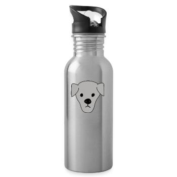 puppy dog 6 - Water bottle with straw - silver - Right