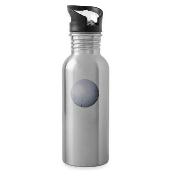Football - Water bottle with straw - silver - Right
