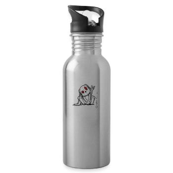 bunny metal - Gourde avec paille intégrée - argent clair - Droite