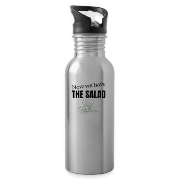 Now we have the Salad - Trinkflasche mit integriertem Trinkhalm - Lightsilver - Rechts