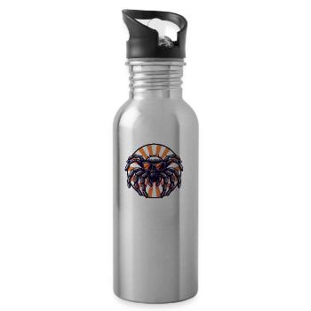 Tarantula Spinne Cool - Trinkflasche mit integriertem Trinkhalm - Lightsilver - Rechts